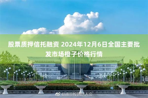 股票质押信托融资 2024年12月6日全国主要批发市场橙子价格行情